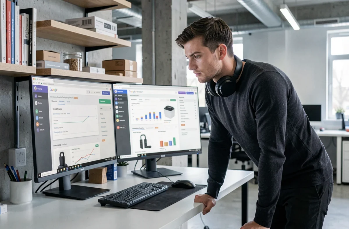 Spécialiste SEO e-commerce de l'agence Jloo travaillant sur l'optimisation de fiches produits pour une boutique en ligne