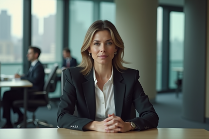 Femme professionnelle en entretien d'embauche