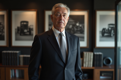 Homme d'affaires élégant dans un bureau moderne